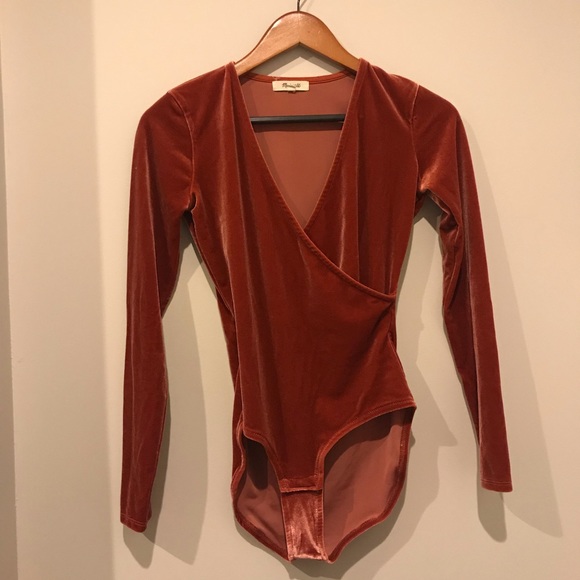 Madewell Tops - Madewell Velvet Bodysuit